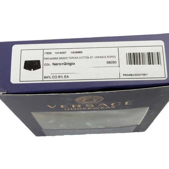 Versace Men's St.Versace Ropes Low Rise Trunk Underwear Versace Sz 6 US L IT 52